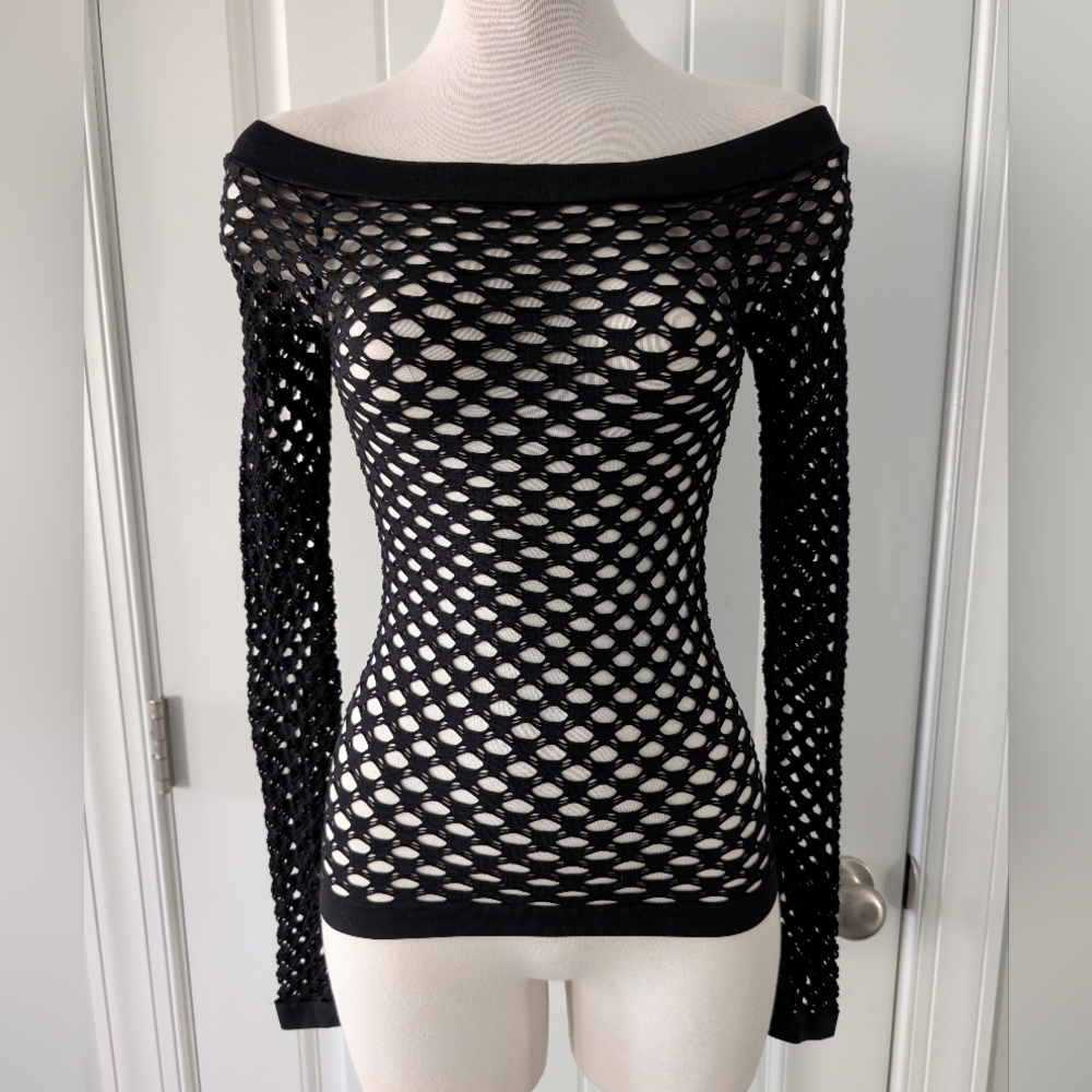 Fishnet Style Layering Top SUPER CUTE!